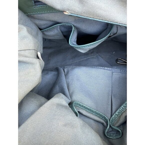 RARE VTG Y2K Lockheart shoulder teal blue patent leather bag large with dustbag - Picture 14 of 15